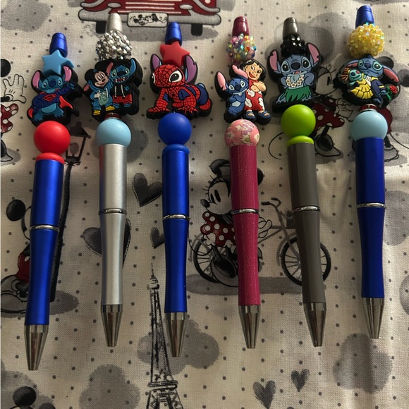 Stitch lover pens handcrafted by me: pick one 💙 - Picture 2 of 2